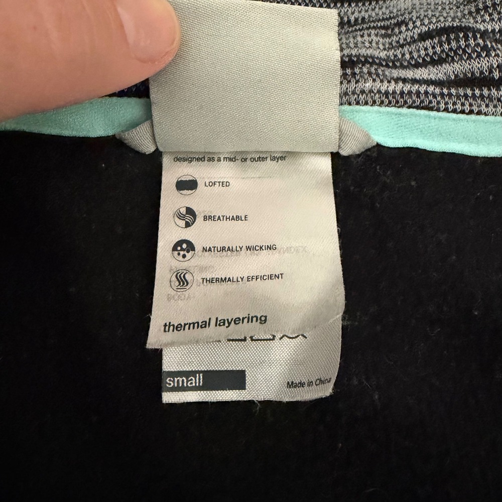 Avalanche Womens Small 1/4 Zip Thermal Layering Top Grey/Black Athleisure - Picture 9 of 10